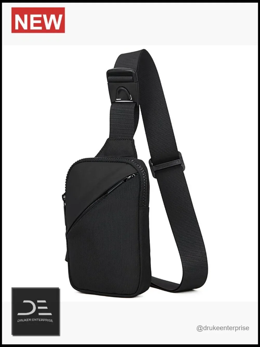 Ultra Compact Mini Sling Bag Water Resistant EDC Crossbody for Travel Running
